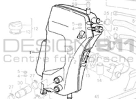 Oil Tank. Porsche 964 Turbo 3.6L - 96420707020, 96420707022
