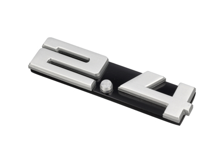 '2.4' Badge for rear ventilation grille. Porsche 911 1972 - 91155901500, 91155901502