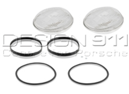 Headlight glass replacement kit LHD. Porsche 911 / 964 - PCG91163100