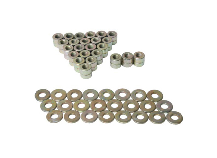 Cylinder head nuts and washers (set of 48 parts) Porsche 911 65-77 / 914-6 - 99903108302, 99903108301, 90110438203