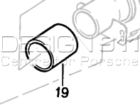 Exhaust Pipe Sleeve. Porsche 924S / 944 - 94411198100 Exhaust Pipe Sleeve. Porsche 924S / 944 - 94411198100