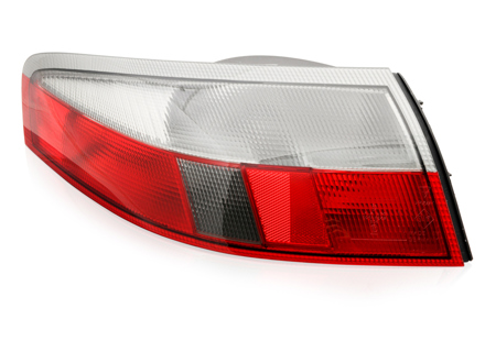 Indicatore di direzione posteriore, trasparente/rosso. Porsche 996 - 99663148500, 99763148600, 99663148602, 99663148502