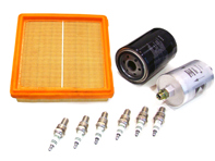 Service maintenance kit for Porsche 911 1984-89 3.2L - Small Kit  Oil, Air Filters,  Spark plugs, + More - 91110095602, 93010776403, 92811025307, 93011039300, 90012311830, 99917015790