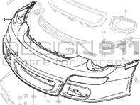 Front Bumper GT3 MKII. Porsche 997 GT3 >>2009 - 99750596190, 99750596191 Front Bumper GT3 MKII. Porsche 997 GT3 >>2009 - 99750596190, 99750596191