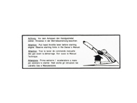 贴纸指示启动器。保时捷 911 74-83 - 91170112700