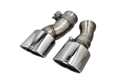 Exhaust Tail Pipes Deluxe Oval Style. Porsche 965 TURBO - 96522000024, 93011125103, 93011125201
