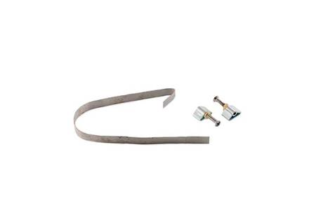 Tensioning strap and hardware glovebox liner. Porsche 356A / 356B / 356C - 64455253100, 64455205700, 90001400602 - PRS49