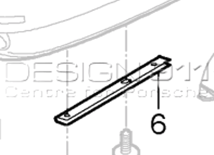 Halteleiste Stoßfänger hinten unten. Porsche 997 GT3 2010>> - 99750583891, 99750583791