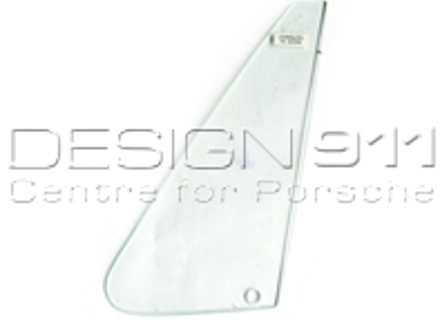 Front 1/4 window glass, Clear. Porsche 911/912 65-73 TARGA - 90154250140, 90154250240
