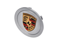 Wheel cap silver with gold crested for Porsche - 993361303109A1, 993361303099A1, 993.361.303.09.9A1, 00004460012