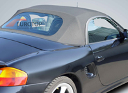 Cabriolet hood with pvc rear screen. Porsche 986 Boxster - 98656191505151, 98656191505152, 98656191505153, 98656191505155, 98656191505302, 98656191505154, 98656191503A10, 98656191503C50, 98656191503G10