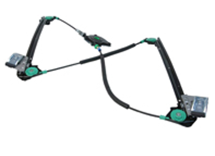 Window lift cable / regulator. Porsche 996 / Boxster 986 (Part No. 99654207505 / 99654207605) - 99654207504, 99654207604, 996.542.075.04, 996.542.076.04, 99654207505, 99654207605, 98654201603, 98654201503 - GPWR-752088, GPWR-752089, KC-PR9008AFL, KC-PR9007AFR