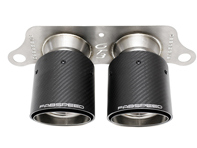 Deluxe Dual Style Tips - Carbon fibre. Porsche 991.2 GT3 / GT3 RS - 99111125395, 99111125380, 99111125791