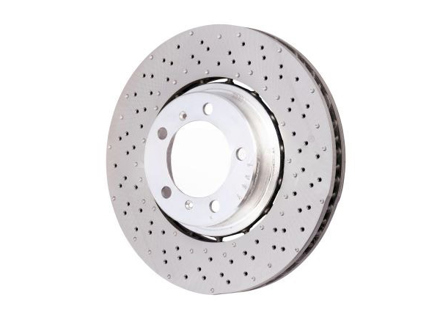 前制动盘，轻型钻孔凹盘，350x34mm。保时捷 991.2 C2S / C4S - 9P1615301, 9P1615302, 9P1615301J, 9P1615302J, 9P1615301E, 9P1615302E - PFL49901, PFR49902