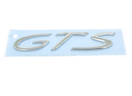 GTS - POLISHED Chrome rear badge for Porsche 958 Cayenne MKIII - 95855967520