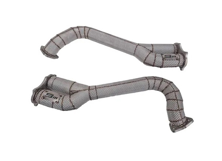 Over axle GPD delete exhaust pipe set. Porsche 718 GT4 / Spyder / GTS 4.0ltr - 982254351B, 982254351L, 982254351AA, 982254351P, 982254351R, 982254350B, 982254350L, 982254350AA, 982254350P, 982254350R - 9M718OPFPIPES