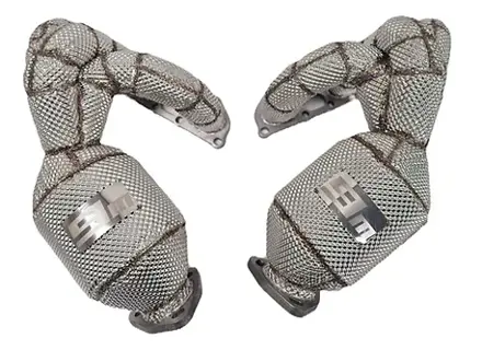 Equal length exhaust manifold with catalytic converter. Porsche 718 Boxster 4.0ltr / 981 Cayman GT4 - 982254017C, 982254017D, 982254017E, 982254017EX, 982254018C, 982254018D, 982254018E, 982254018EX, 982254017F, 982254017FX, 982254018F, 982254018FX - 9M82254017