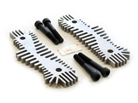 Caliper Cooler Kit Front for 996 Turbo or Carrera 4S with Larger 350 mm Rotors (not PCCB) Caliper Cooler Kit Front for 996 Turbo or Carrera 4S with Larger 350 mm Rotors (not PCCB)