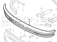 Front Bumper. Porsche 911 1982-89 for cars with headlamp washers - 93050501102, 93050501103, 91150501114, 91150501115 Front Bumper. Porsche 911 1982-89 for cars with headlamp washers - 93050501102, 93050501103, 91150501114, 91150501115