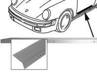 Door threshold side sills protector, Chrome. Porsche 911 1965-83 - 90155111550, 90155111650 - 1689800270, 1689800280, 8483-1, 8482-1 Door threshold side sills protector, Chrome. Porsche 911 1965-83 - 90155111550, 90155111650 - 1689800270, 1689800280, 8483-1, 8482-1