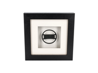 Steering wheel 911 '74-77 Porsche Art - Box framed 1:8 scale - 91134708300, 91134708401, 91134708370, 91134709700, 91134785900, 91134709701