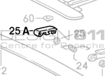 Sunroof Hinge. Porsche 911 / 964 / 993 - 91156412300