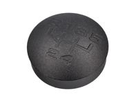 Gear knob insert Alloy engraved, Black. Porsche 964 Carrera - 95042412000, 95042412001 - GI964B