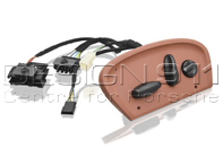 Schakelaar stoelverstelling LINKS. Porsche 986 Boxster / 996 - 99661371701P13, 99661371701J33, 99661371701EJM, 99661371701A03, 99661371701B13, 99661371701M33