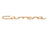 'CARRERA' small gold badge. Porsche 356 A / 356 B T-5 - 64455932600 'CARRERA' small gold badge. Porsche 356 A / 356 B T-5 - 64455932600