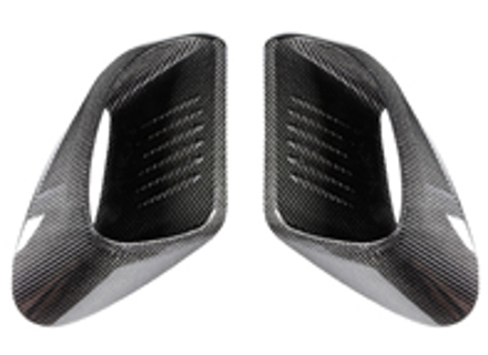 TechArt carbon fibre rear wing air inlets. Porsche 991 turbo / GT3 RS - 091.121.482.009M, 091.121.482.009G, 99150437100E10, 99150437200E10