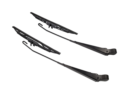 Wiper arm SET OF 2, BLACK. Porsche 911/912 67-73 - 90162801415, 90162801400, 90162801500 - 1698301110