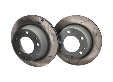 Rotore disco freno, posteriore. Porsche 911 1984-89 3.2L Sport scanalato (Coppia) - 91135204108, 285802C, 91135204109