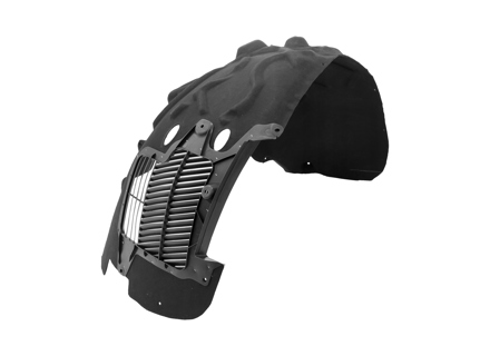 前轮拱衬里。保时捷 9YA 卡宴 - 9Y0810971, 9Y0810971B, 9Y0810971D, 9Y0810971F, 9Y0810971H, 9Y0810972, 9Y0810972B, 9Y0810972D, 9Y0810972F, 9Y0810972H