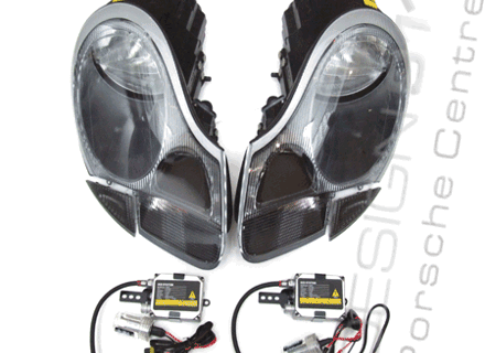 Headlamp Clear and HID Kit Porsche 986 Boxster / 996 - 98663113221, 98663113121, 99663104502, 99663104602, HIDH7PRO6K
