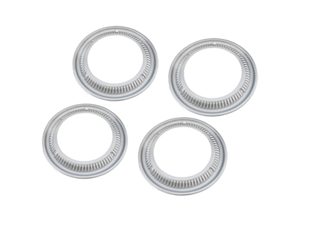 Ornamental ring set of 4. 16' steel wheel. Porsche 356 pre A - 35668108, 356 68108, 356 68118, 35668118 - 356-A DECOR RING