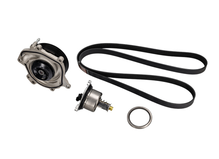 Pompa dell'acqua con alloggiamento, cinghia e kit termostato. Porsche 991.2 Carrera / 992.1 Carrera / 2S / 4S / turbo / 992.2 Carrera 2 - 9A712168800, 0PB121688, 9A110655900, 9A110622603, 9A110622602, 9A712111000, 0PB121110A, 0PB903137A, 9A110221800, 0PB903137G, 0PB121010D, 0PB121010, 0PB121010A, 9A210603974, 9A210603973, 9A210603972, 9A210603971, 9A210603970