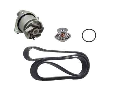 Water pump, belt & thermostat insert kit Porsche 955 Cayenne 3.2ltr - 95510603301, 95510611300, 95510611900, 95510601100, 95510603300