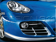 Spoiler lip in matt Aluminium Look. Porsche 987C Cayman - 98704480211 Spoiler lip in matt Aluminium Look. Porsche 987C Cayman - 98704480211