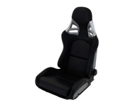 Track Bucket Sports Seat - DTX RECLINE, PVC Leather with Houndstooth Centres - 9997809100, 9997809110 - JT-B62-HT
