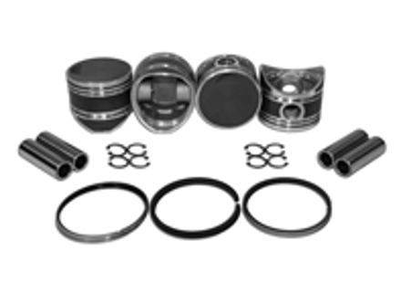 Set pistone 80mm, spinotto 22mm. Porsche 356 Pre A 1500 cc - 0081180P, 008 11 80P