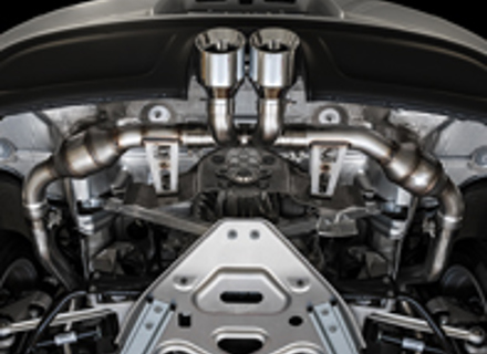 AWE Touring edition exhaust system with Silver tips for Porsche 718 Boxster / Cayman - 3015-32080, 3015