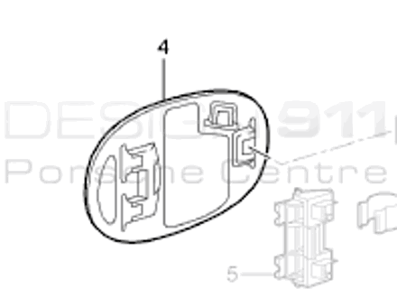 Wing Petrol Flap. Porsche 997