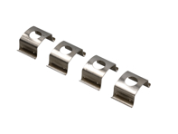Jeu de 4 clips de fixation pour flexibles de frein. Porsche 356 / 911 / 912 / 964 / 968 - 803611715 - 8161650200, BR.053.001