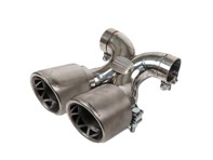 Fabspeed Maxflo True X-Pipe With Dual Tips, Titanium. Porsche 987 Boxster / Cayman (2005-2008) - 98711125401, 98711198100, 98711125831 - FS.POR.987.DLTTI