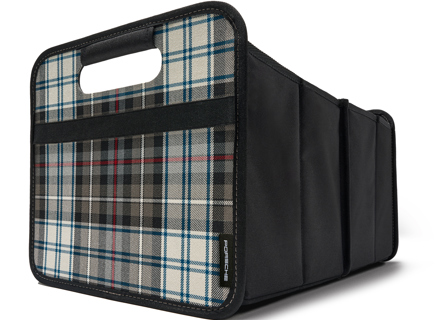 Original Porsche Foldable Luggage compartment box in Heritage Design - Turbo 50 tartan - 00004400142