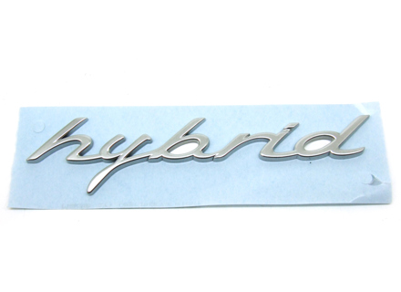 HYBRID - Chrome wing badge for Porsche 958 Cayenne MKIII - 958559499000C1, 95855949900, 958559500000C1, 95855950000