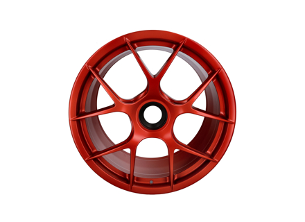 20'/21' 911 GT3 RS Magnesium (in Pyrored) alloy wheels set without tyres. Original Porsche - 992044680CQ