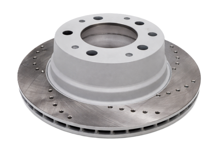 Brake Disc Rotor Rear, Crossdrilled (Pair). Porsche 911 / 930 - 90135204114 - 901 352 041 14 rd