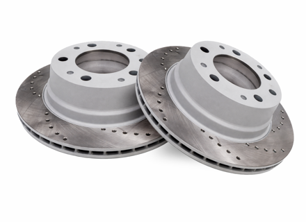 Hintere Bremsscheibe, gelocht (Paar). Porsche 911 / 930 - 90135204114 - 901 352 041 14 rd