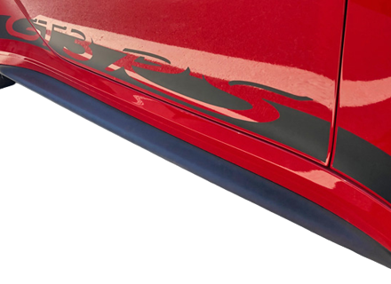 RS uitlopende dorpelskirtset. Porsche 991 turbo / turbo S / GT3 RS